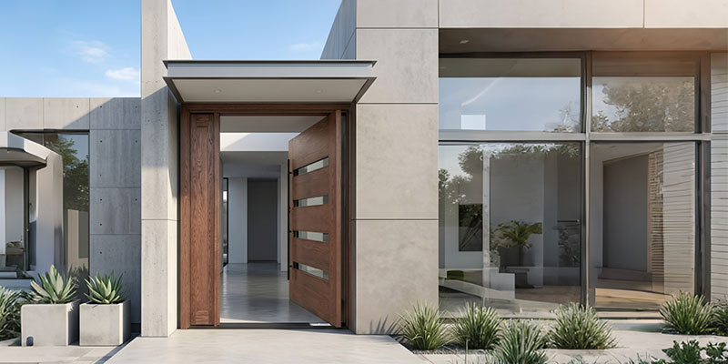 Modern pivot entry door with sidelight.jpg