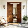 Architectural Shaker Style Solid Wood Entry Double Door