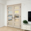 Custom Solid Hardwood Interior Double Doors