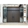 Commercial Projects Black Walnut Front Double Door System with Sidelights & Transom