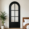 Modern Solid Wood Sliding Glass Pocket Doors for Bedroom & Office