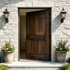 American Black Walnut Entrance Gate Solution for Residential Projects