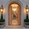 Custom Curved Exterior Front Double Doors for Homes