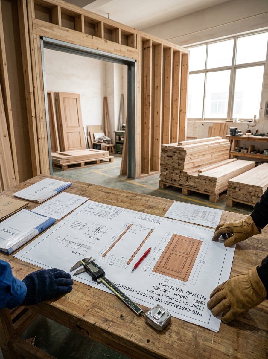 custom wood front door