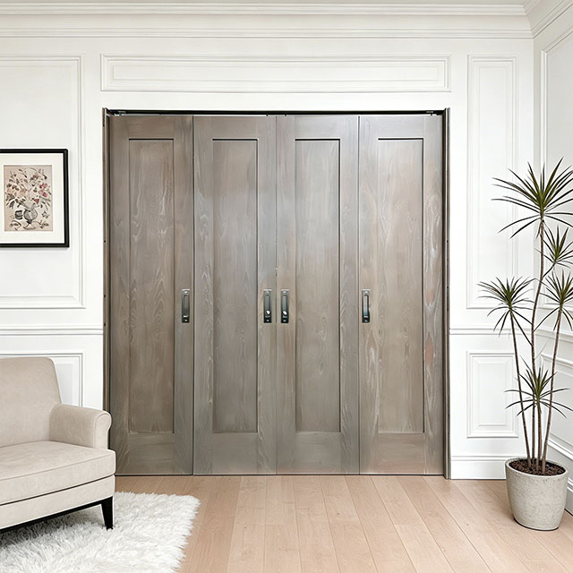 Shaker Panel Designs Sliding Solid Wood Folding Doors