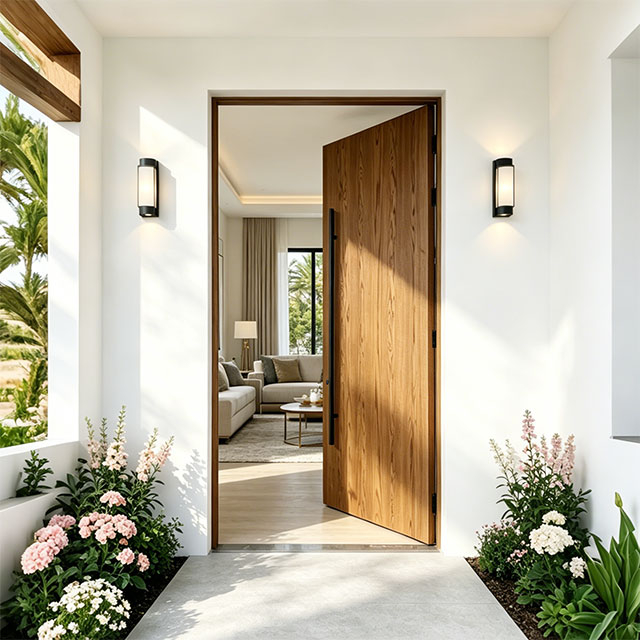Architectural-grade Solid Wood Pivot Flush Door That Exude Luxury
