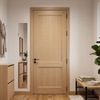 Custom Solid Natural White Oak 2-Panel Shaker Interior Swing Door
