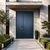Solid Wood Entry Door with Solid Sidelight