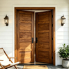 Architectural Shaker Style Solid Wood Entry Double Door
