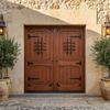Custom Luxury Hardwood Entry Door System for High-End Residential