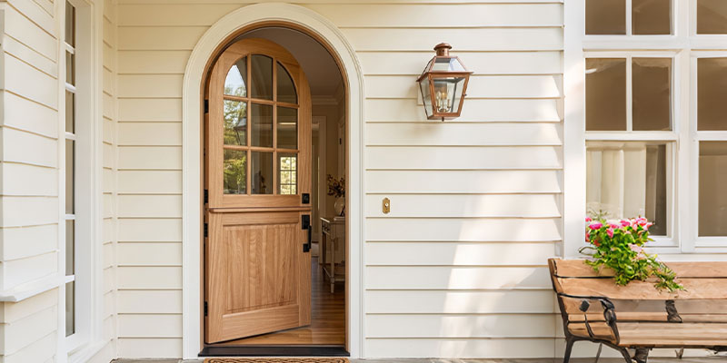 Solid White Oak Wooden Single Front Dutch Door with Glass (2).jpg
