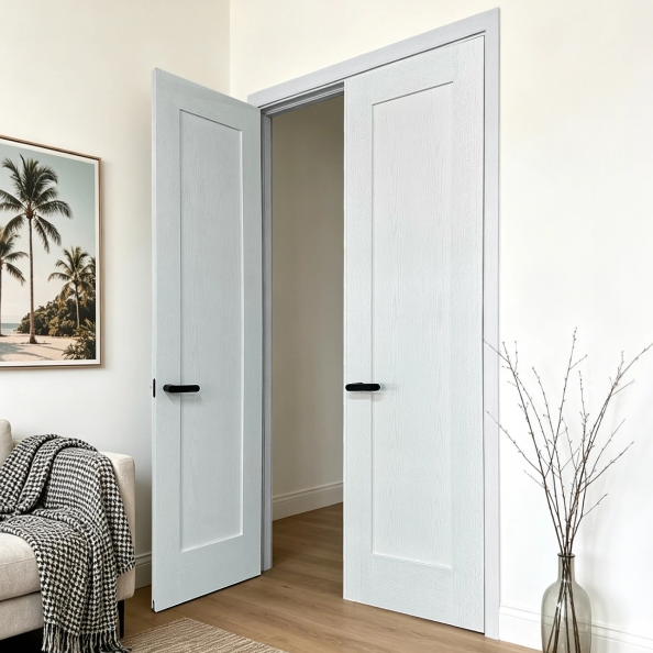 Premium Shaker Wood Pine Oak Front Exterior Doors